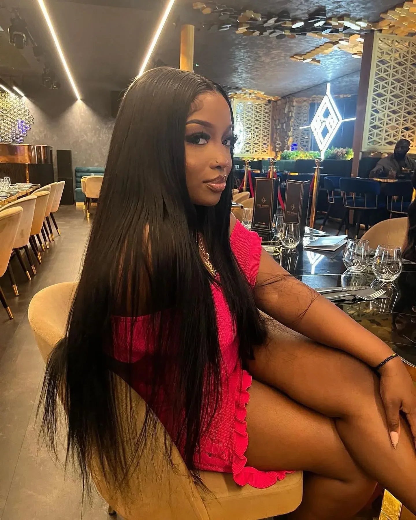 40 Inch Bone Straight Human Hair Wig 13x4 13x6 HD Transparent Lace Wigs Brazilian Full Lace Frontal Wig For Women 300% Density