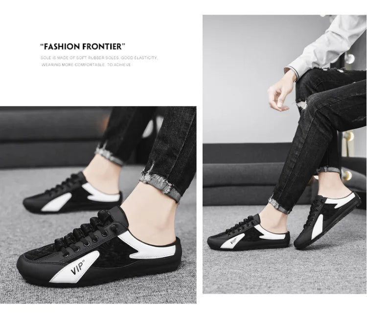 2025 Summer Slippers for Men Trendy Men's Flat Bottom Casual Shoes Soft Sole Support Shoes Men's Sneakers Zapatos De Hombre - Shoppiline