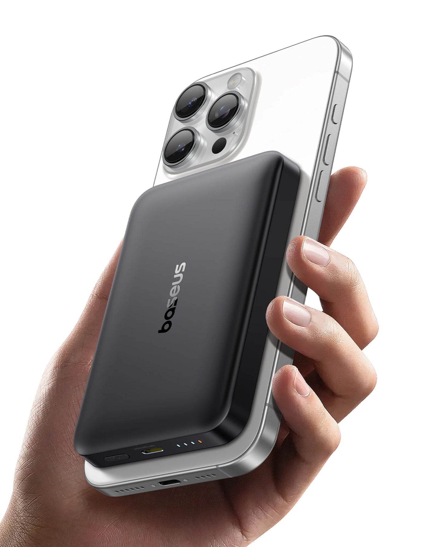 Baseus Qi2 Magnetic Power Bank 10000mah 15W Wireless Charging 22.5W Wired Charge Qi2-Certified for iPhone 16 15 14 13 12 Pro Max - Shoppiline