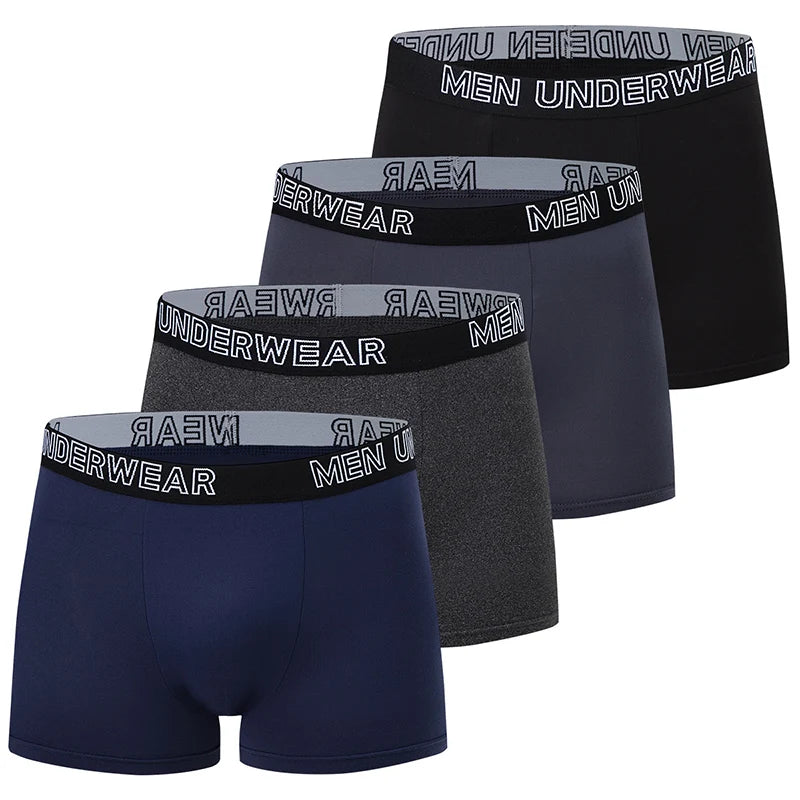 Ensemble de 4/10 boxers pour hommes, décontractés et à la mode, shorts de sport élastiques pour jeunes grandes tailles et cyclistes.