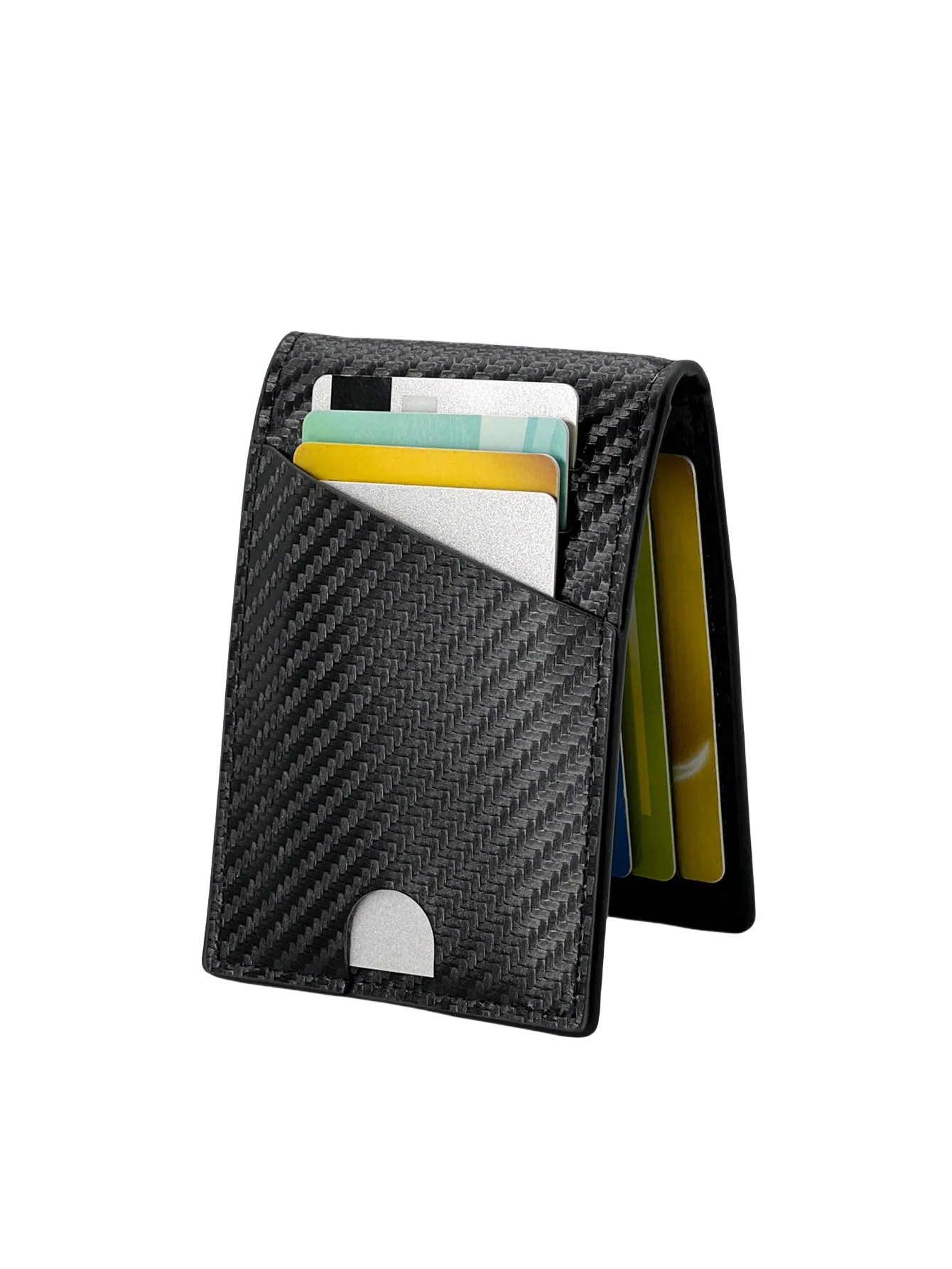 Rfid Carbon Fiber Men Wallets Man Card Holder Money Bag Slim Thin Mini Wallet Male Small Short Purse Black Walet Billfold Vallet
