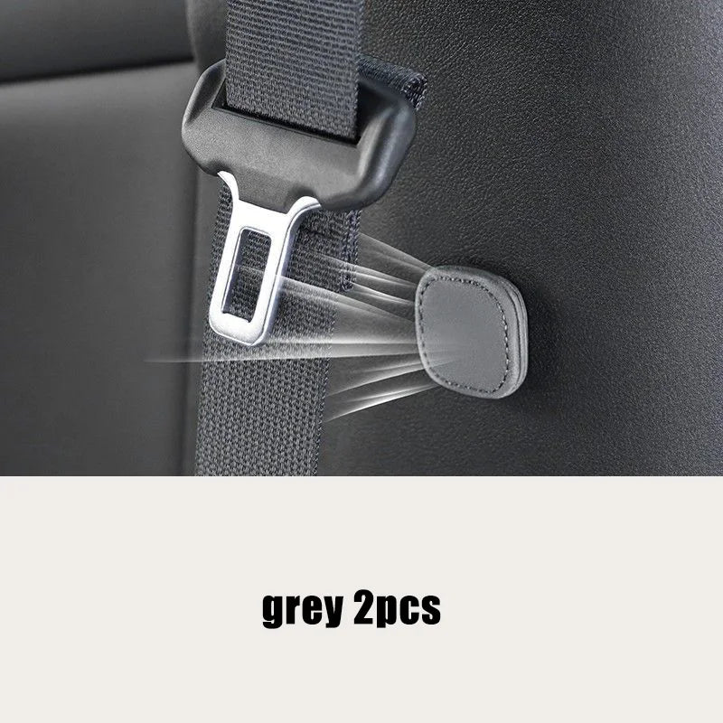 1/2pcs Suede Magnetic Suction Car Seat Belt Fixing Clips Auto Belt Holder Stabilizer Fastener Adjustable Clip Seatbelt Stopper