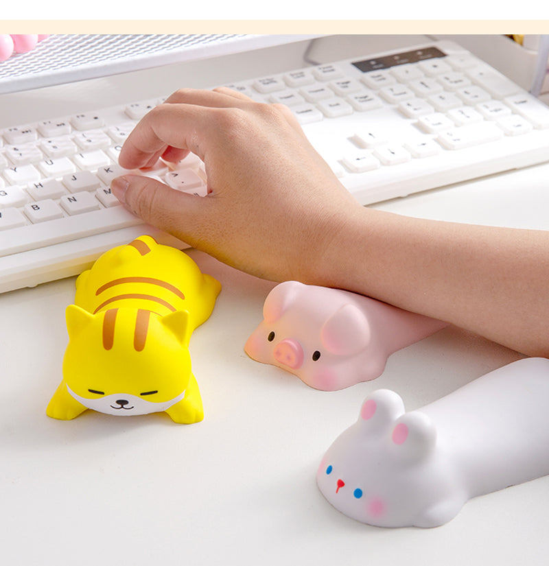 Cute Mouse Pad Keyboard Mouse Wrist Rest Support Girl Soft Computer Laptop Desk Mat Typing Protection Wrist Ergonomics Kawaii