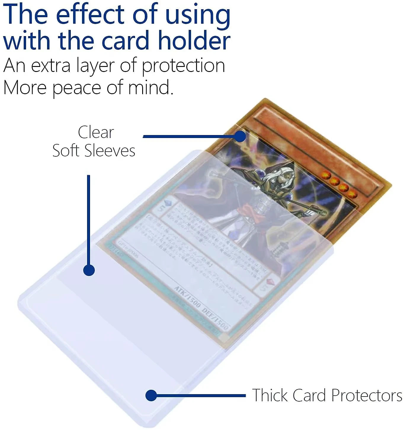 600pcs Hard Card Sleeves And Soft Card Holder Covered With Protective Filmclear Trading Protectors For Pokmone Football Gamecard
