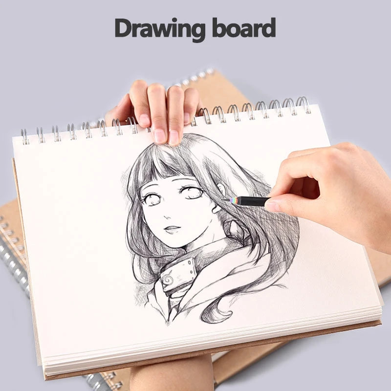 A3/A4/A5/8k/16k Sketchbook Thick Paper 160 GSM Notebook for painting DIY Creative Practice Drawing Art School Supplies - Shoppiline