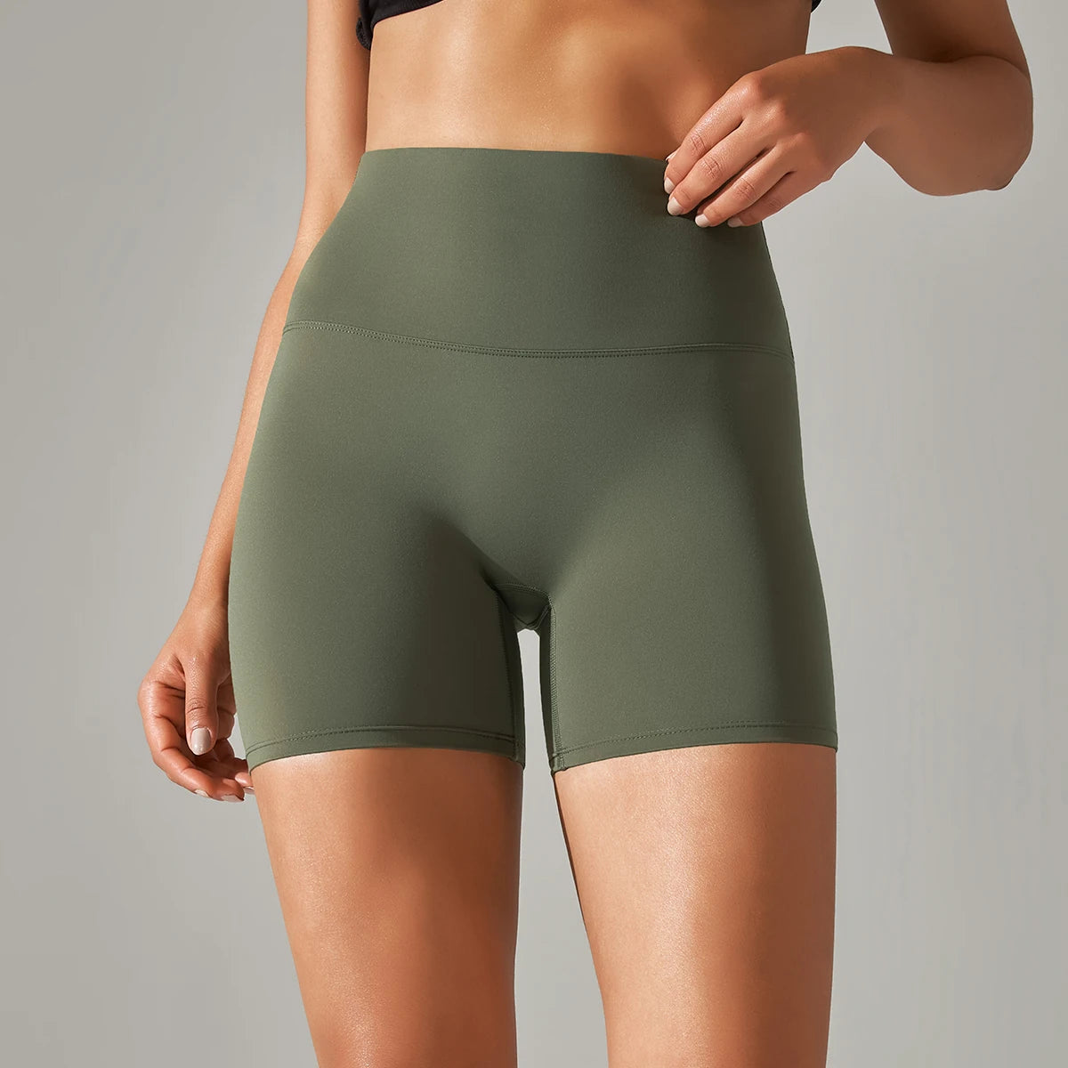 1PC Yoga Shorts Women Fitness Shorts Running Cycling Shorts Breathable Sports Leggings High Waist Summer Workout Gym Shorts