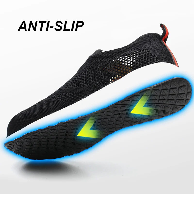 Breathable Safety Shoes Man Steel Toe Anti-Puncture Reinforced Sole Men's Work Shoes Lightweight Slip Resistant Safety Sneaker - Shoppiline