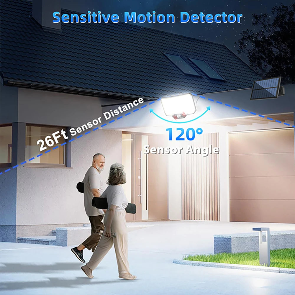 LED Solar Security Lights Motion Sensor Outdoor 234/280/226LED Flood Light IP65 Waterproof Split Wall Lamp Solar Powered 3 Mode