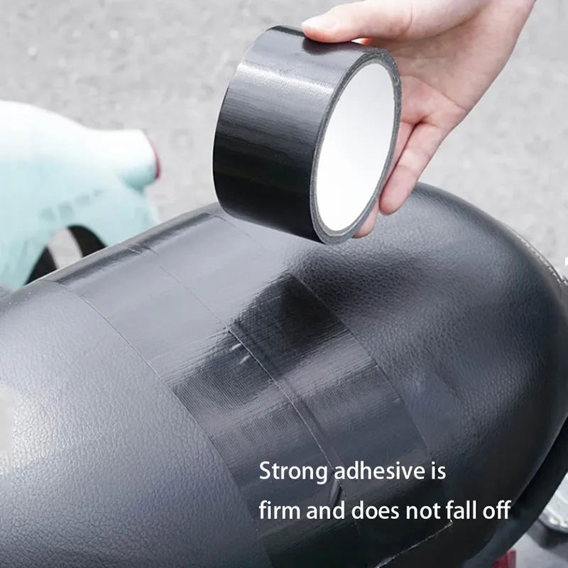 Black Cloth-based Tape for Leather Repair - Wear-resistant, Suitable for Cushion, Seat Sofa Leak & Damage Repair