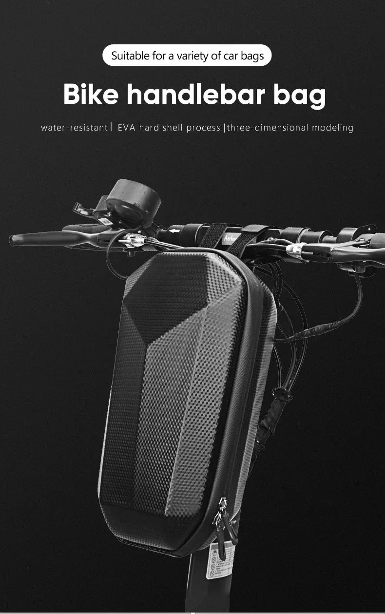 Electric Scooter Bag Storage Electric Bike Handlebar Bag Scooter Storage Bag with Large Capacity Waterproof Front Handlebar Bag - Shoppiline