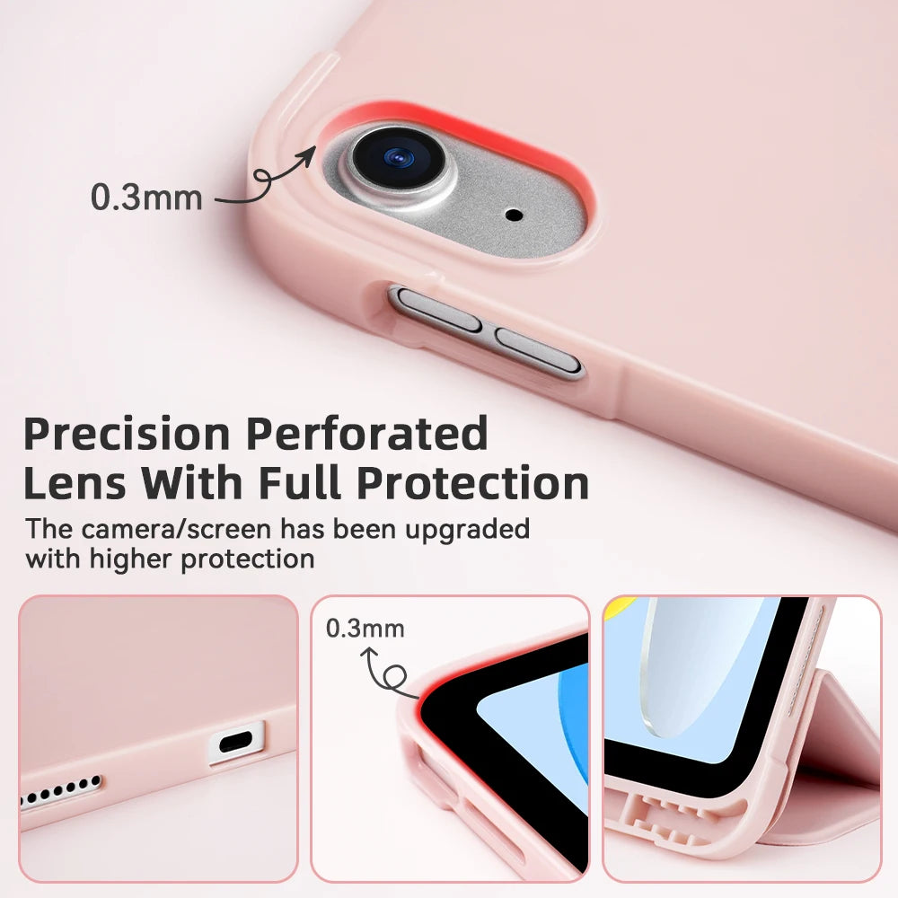 For iPad Mini 6 7 iPad Pro 11 M4 iPad Air 11 M2/M3 10th A16 for Air 5/6/7/8 10.2 9.7 10.9 Shockpro Case with Side Pencil Holder