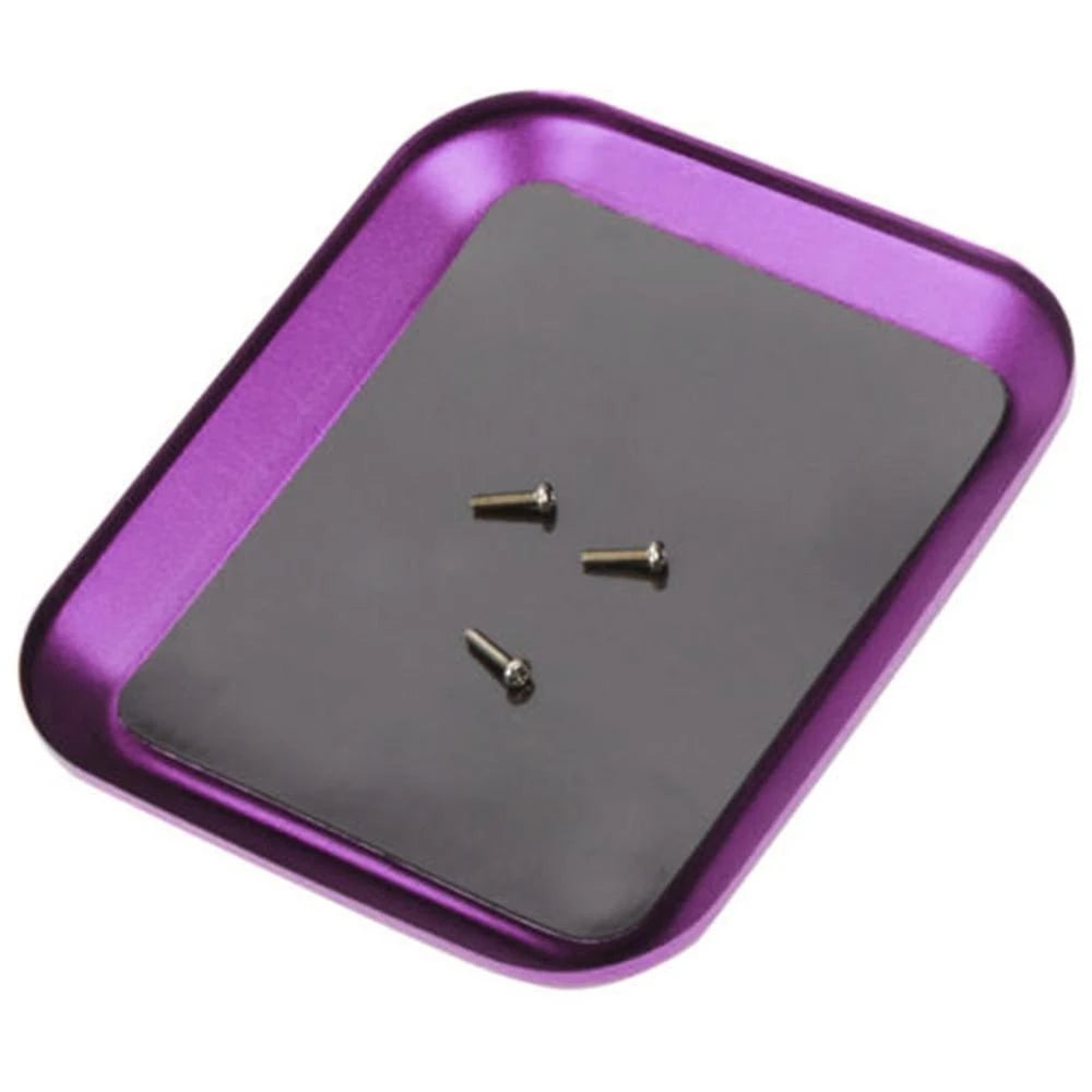 Aluminum Alloy Weak Magnetic Screw Tray - RC Repair Tool for Plane/Car/Boat/Crawler Axial SCX10/D90/D110 Model