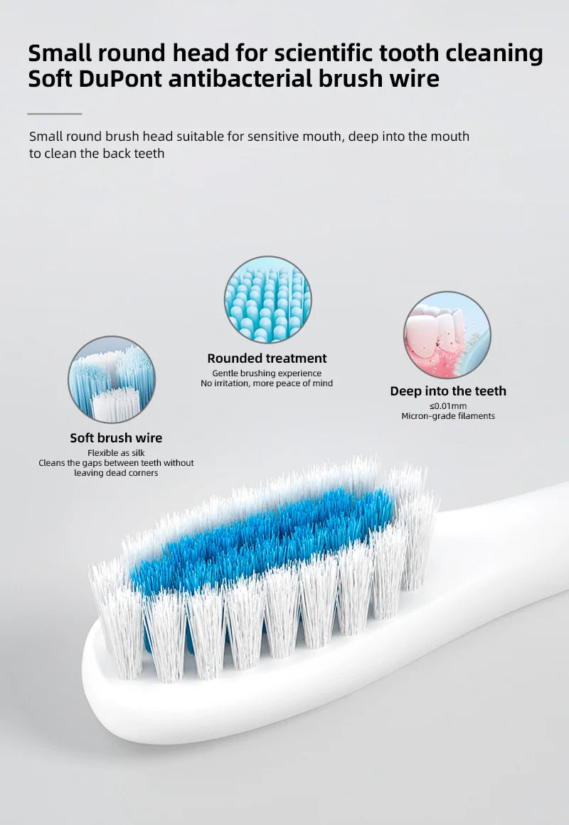 Electric Ultrasonic Toothbrush Six Speed Mode Home Soft Hair USB Charging Waterproof Adult Tooth Cleaner Automatic Couple Set