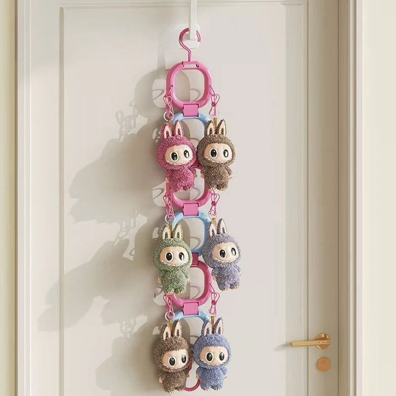 Pendant Storage Display Shelf Doll Wall for Doll Practical Plush Door Behind Clip Wardrobe Wall Hanging Storage Bag