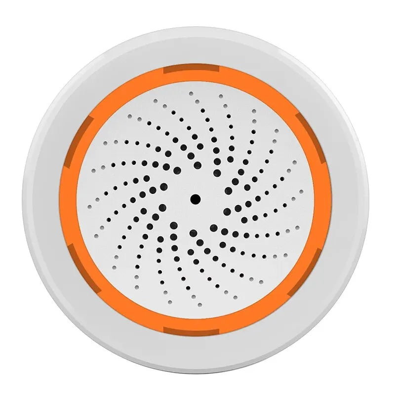 ONENUO Tuya Zigbee Smart Siren Alarm For Home Security with Strobe Alerts Support USB Cable Power and Built-in Battery - Shoppiline