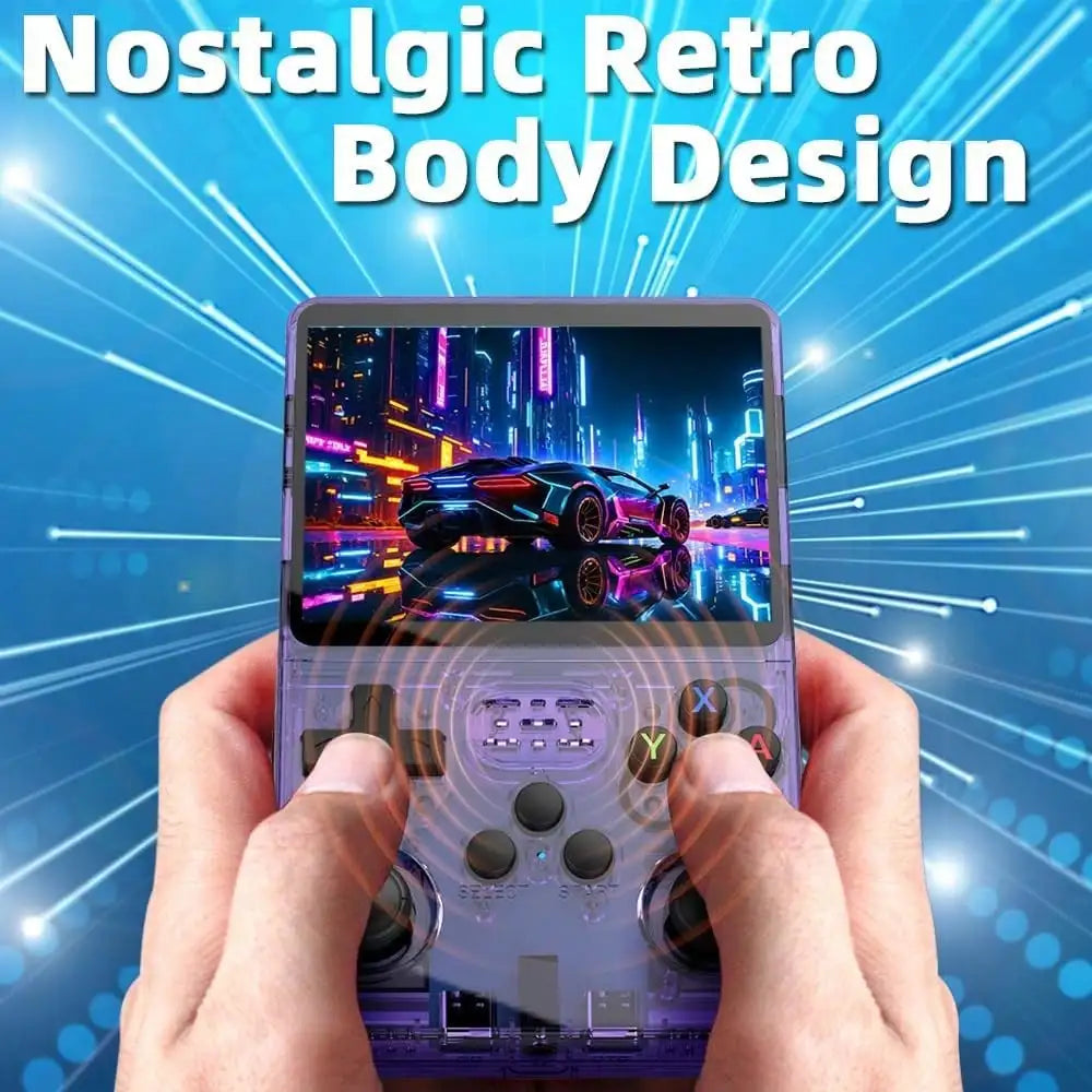 R36S Retro Handheld Game Console Liunx 3.5-inch IPS Screen Built in 64G 20000 Classical Games Portable Game Console Holiday Gift