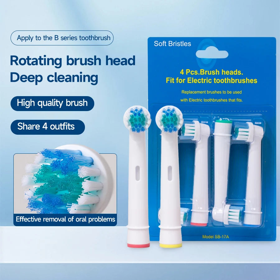 20Pcs/Lot Electric Toothbrush Head For Oral B Sensitive Replacement Brush Heads D25 D30 D32 D18 4739 3709 4728 D4510 D12013