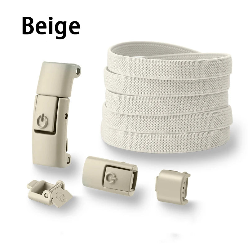 Press Lock Shoelaces without ties Elastic Laces Sneakers Tennis No Tie Shoe laces Shoes Accessories 1Pair/2Pair
