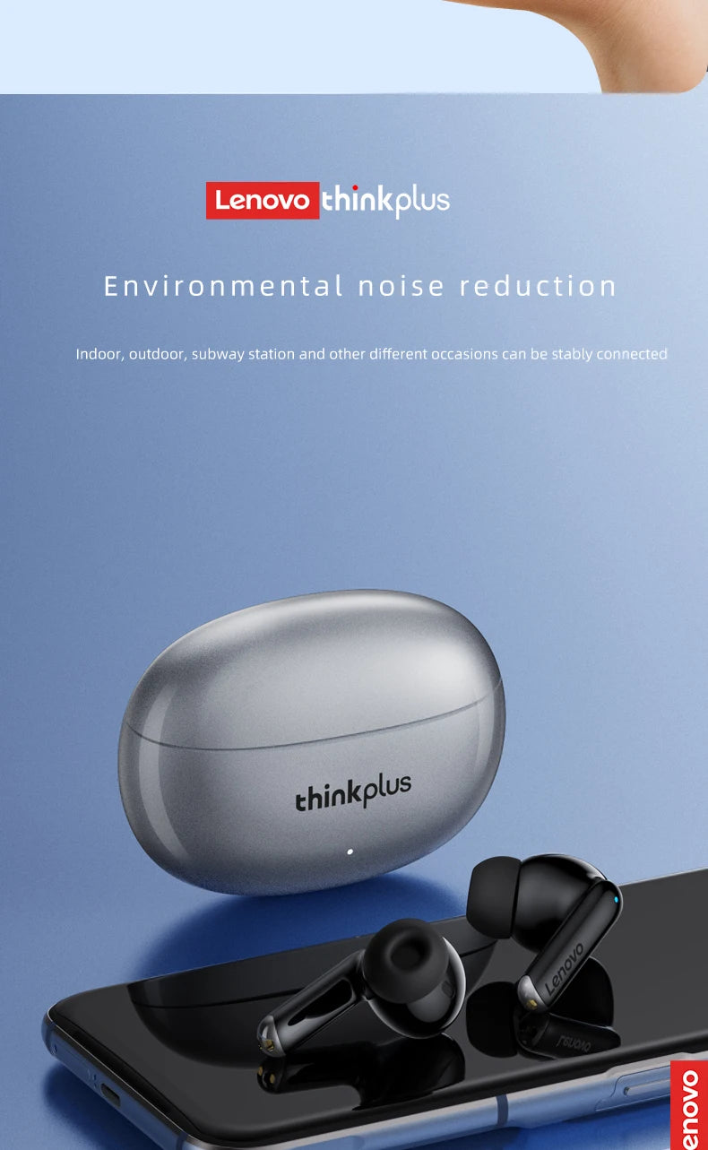 5PCS Original Lenovo XT88 Wireless Bluetooth Headset Ultra Long Standby Battery TWS Sport In-Ear Binaural HD Microphone