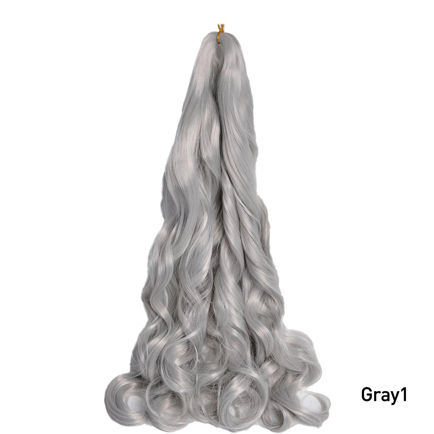French Curls Braiding Hair Extensions Synthetic Hair Loose Wave Spiral Curl Braids High Temperature Ombre Pre Stretched Hair