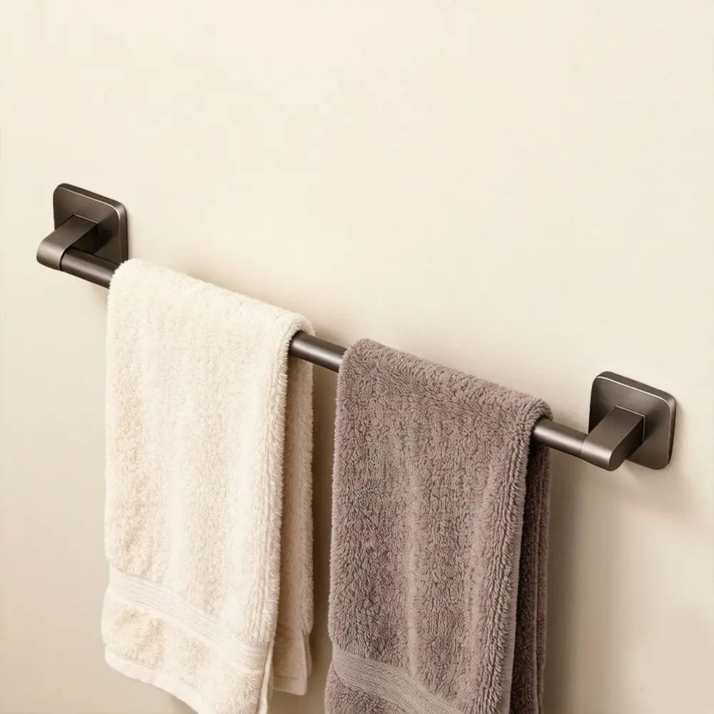 Homefish towel rack, non perforated wall hanging rack, bathroom towel rack, single pole bathroom storage rack