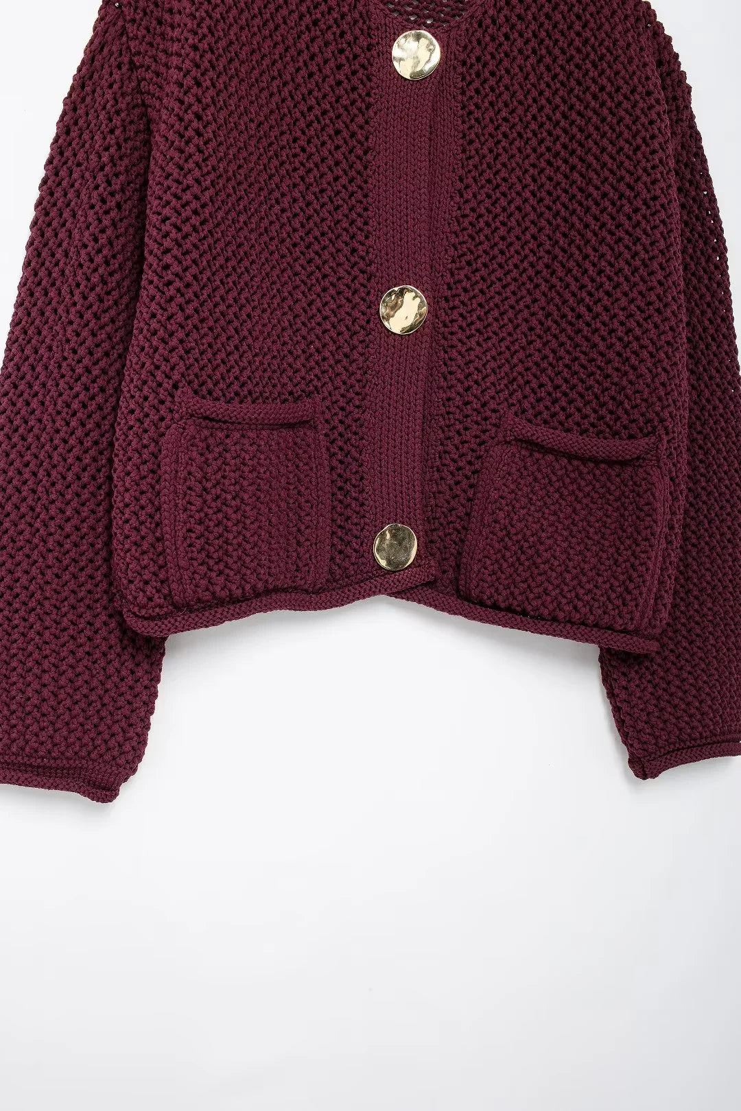 HXAO Knitted Sweater Cardigan For Women Autumn Long Sleeve Cropped Cardigans Ladies Outerwears Winter Button Knit Sweater