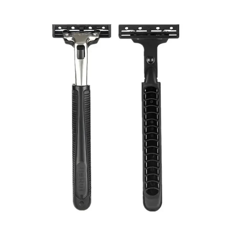 Premium Double Edge Razor Set – Heavy-Duty Men's Shaving Kit with 1 Reusable Razor & 20 High-Quality Replacement Blades
