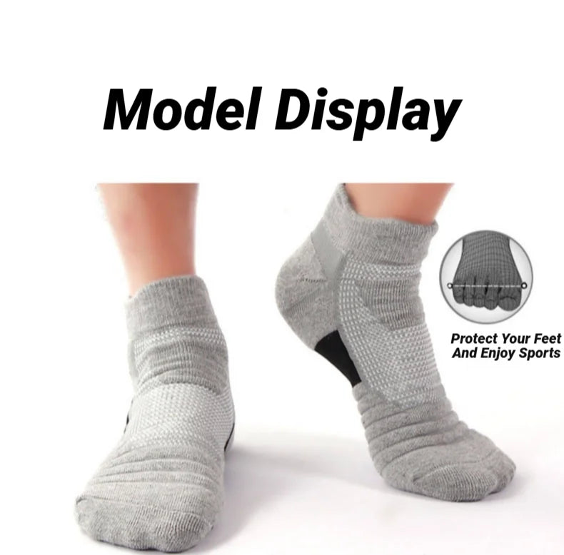 3 Pairs Anti-Slip Football Socks Men Sock Short Long Tube Soccer Basketball Sport Breathable Deodorous 39-45 Running Hiking