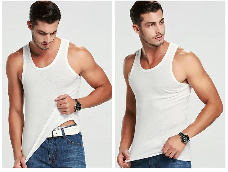 Sommer, leicht, Baumwolle, eng anliegend, Weste, Sport, lässig, Familie, Pyjama, Outdoor, eng anliegend, Top, atmungsaktiv, schnell trocknend, Weste, 2025, neu, Herren