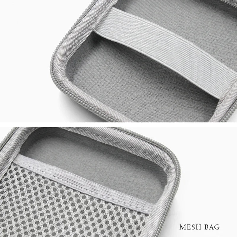 Tragbare Kopfhörer-Aufbewahrungstasche, Datenkabel-Organizer-Tasche, multifunktionale digitale Gadgets-Hülle für Ladegerät, U-Disk, Schutzhülle