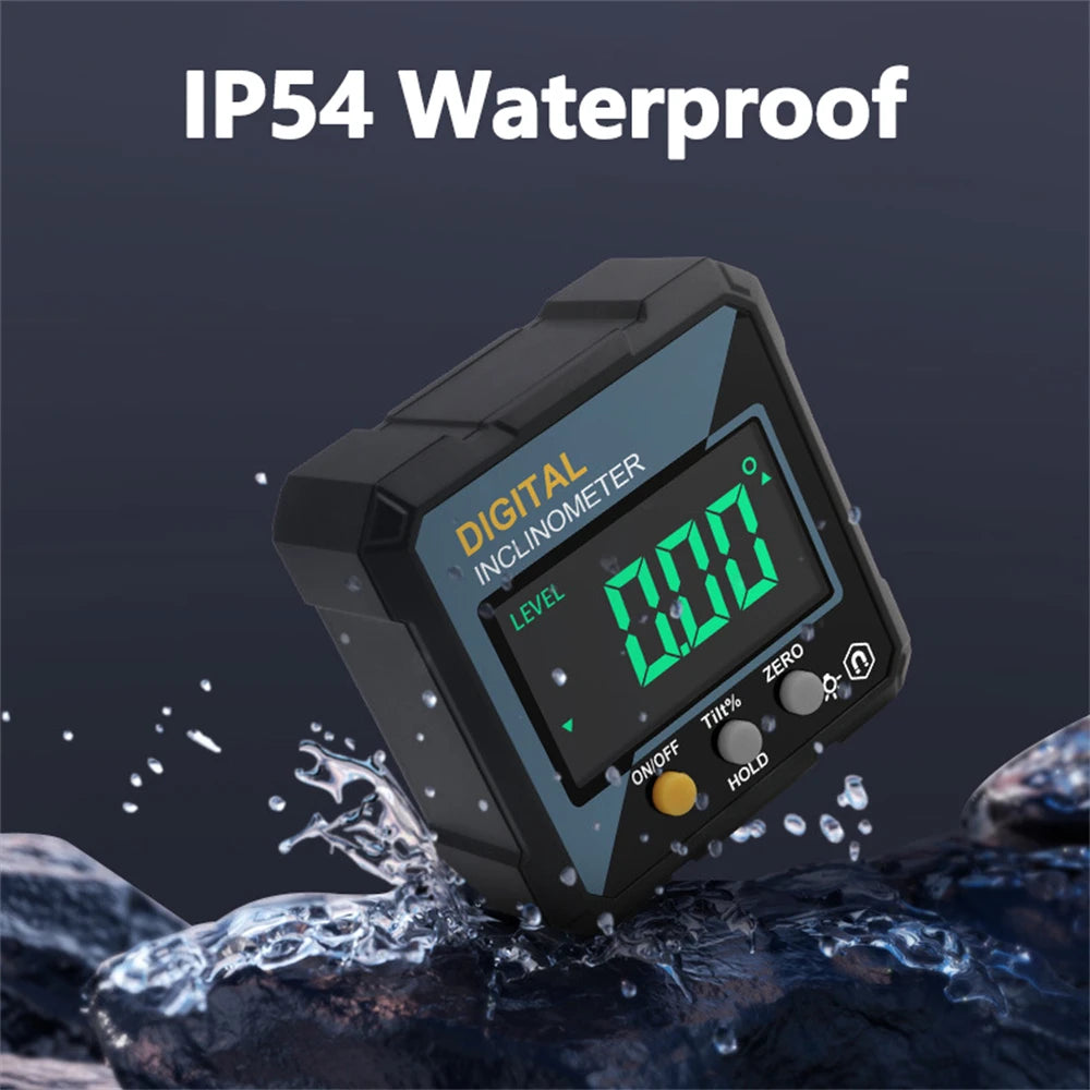 Woodworking Tools 4-sided Magnetic Dual Laser Inclinometer Digital Angle Measuring Instrument with Tilt Measurement Laser Level - Shoppiline