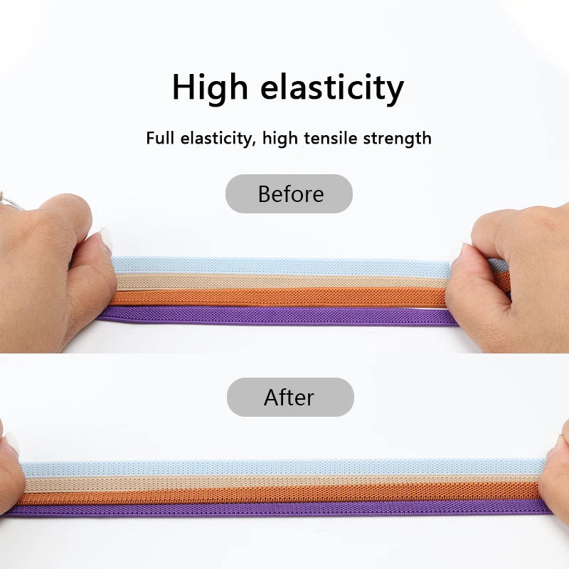Colorful Press Lock Shoelaces without ties Elastic Laces Sneaker 8MM Widened Flats No Tie Shoe laces Kids Adult Shoelace Shoes
