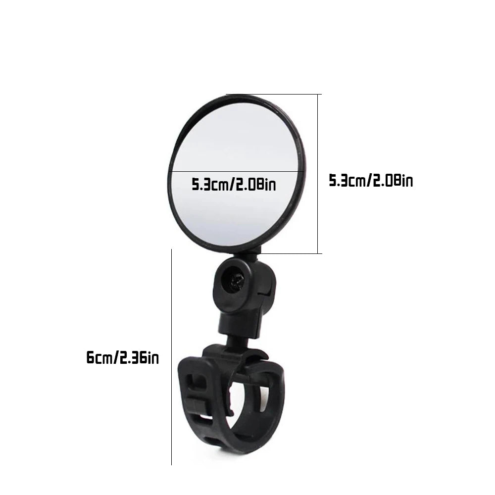 1/2PCS Bicycle Rearview Mirror 360 Degree Adjustable Rotatable Universal Cycling Handlebar Rear View Mirrors for MTB Road Bike