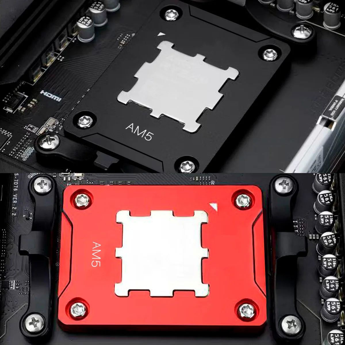 AM5 CPU Bending Corrector Aluminum Alloy Contact Frame for AMD Ryzen 7950X 7800X 7700X 7600X 7500F