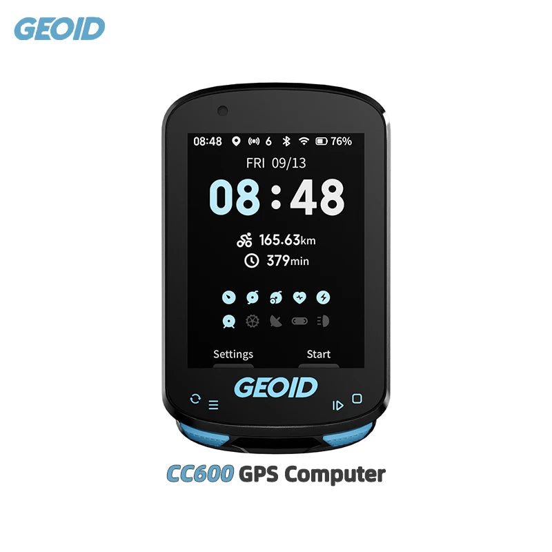 GEOID CC600 Route Navigation Bicycle GPS Computer 11 Languages Wireless Bike Speedometer Automatical WIFI ANT+ Odometer - Shoppiline
