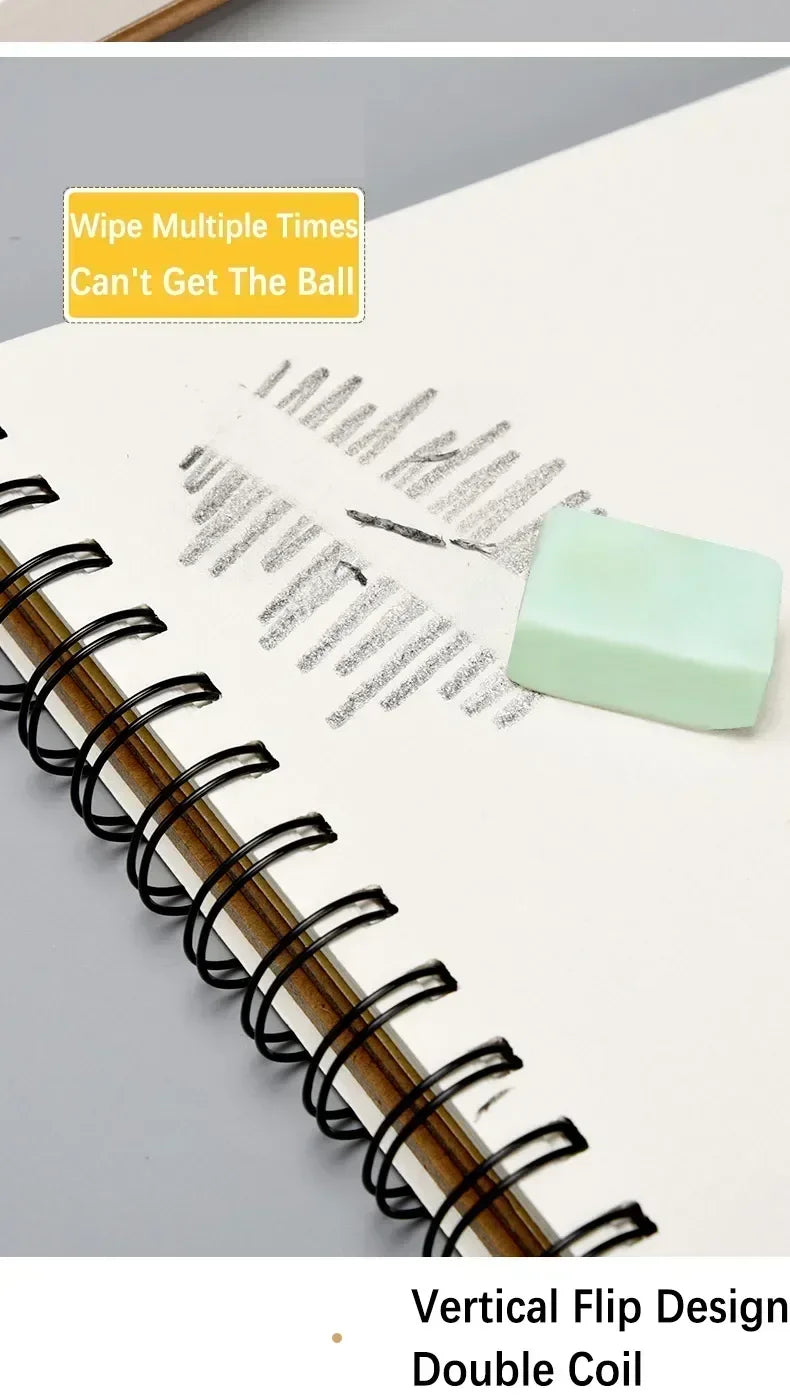 Art Sketchbook 160gsm 30 Sheets/60 Pages Drawing Watercolor Spiral Notebook For Sketching