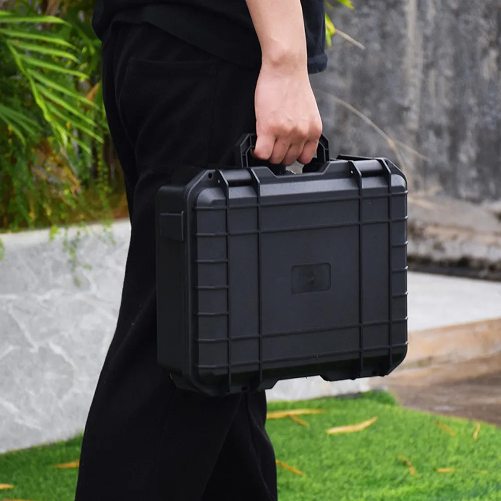 Waterproof Hard Carry Case Bag Toolbox With Pre-cut Sponge Storage Box Safety Protector Organizer Hardware Box Impact Resistant - Shoppiline