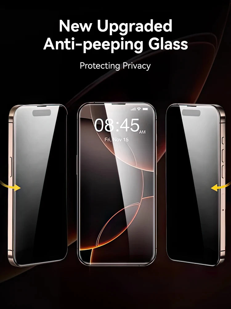 Joyroom 1/2PCS For iPhone 17 Pro Max Anti-Spy Glass Privacy Screen Protector Glass For iPhone 17 Pro 17 Air Tempered Glass Film - Shoppiline