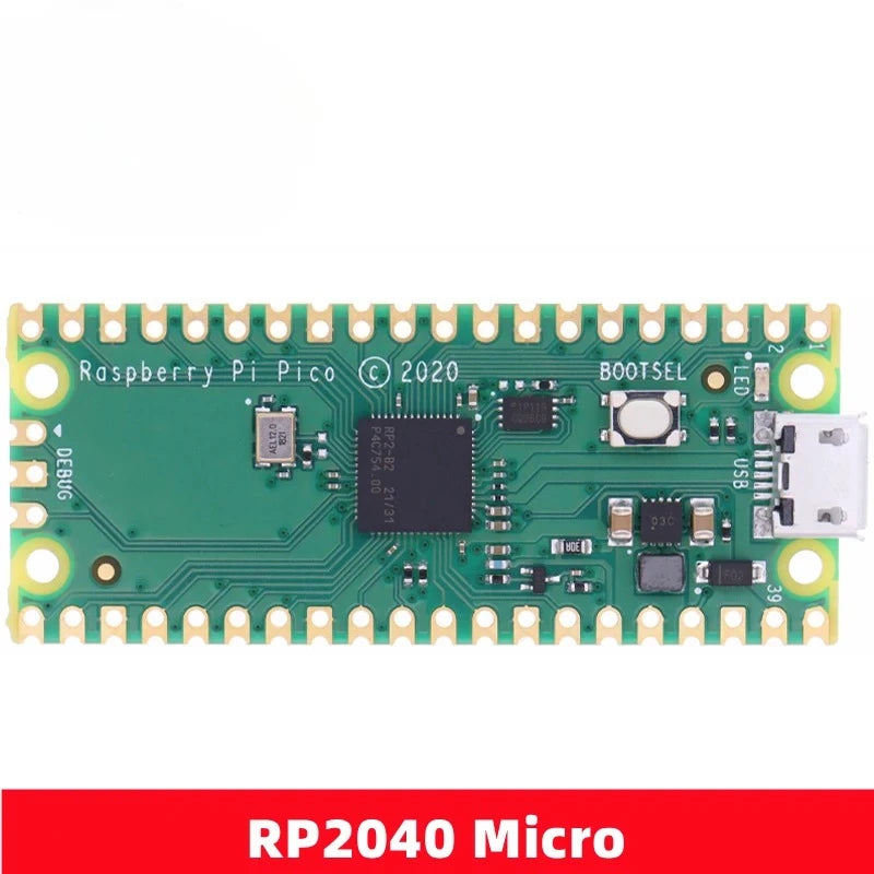1PCS Carte officielle Raspberry Pi Pico Processeur double cœur RP2040 Cortex-M0+ Micro-ordinateur ARM basse consommation 264 Ko