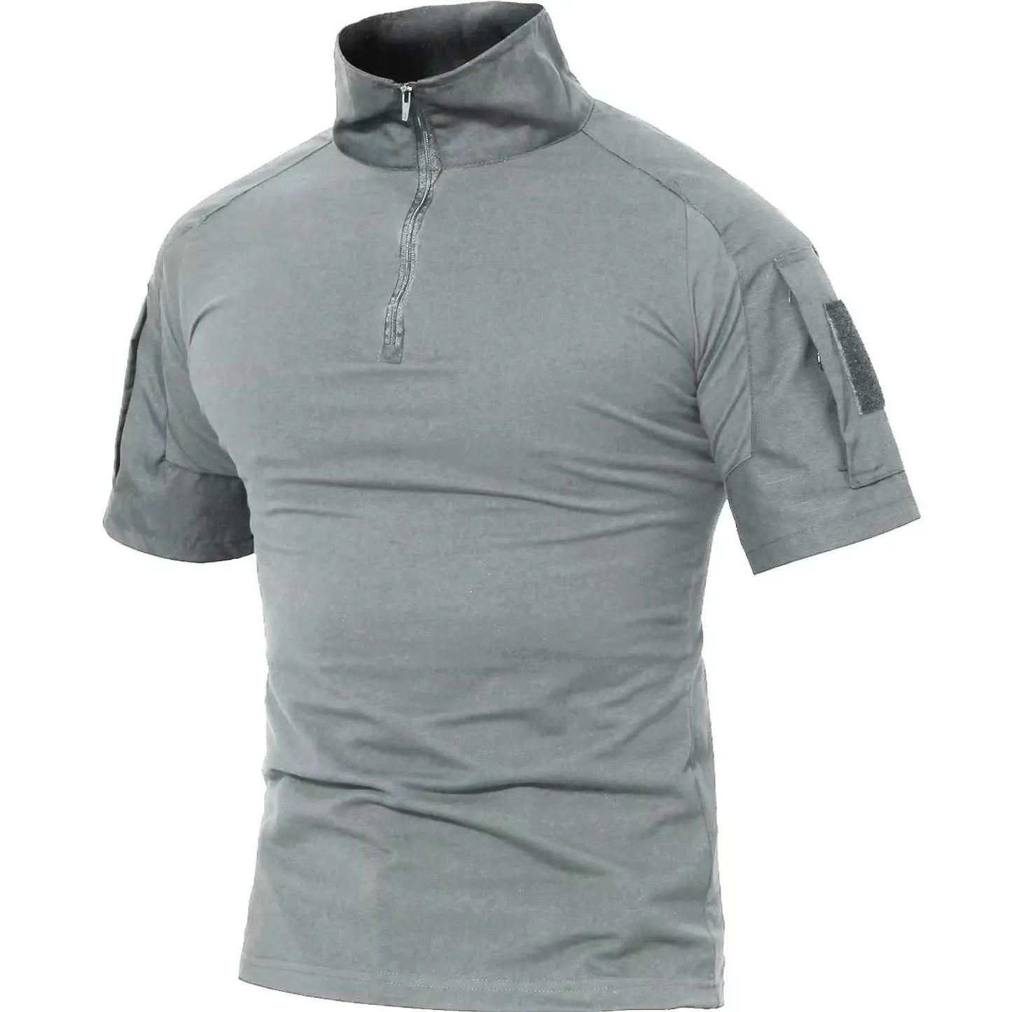 TACVASEN Men's Short Sleeve T-Shirts With Zipper Pockets Mens Summer Solid T Shirts Safari Tee Shirts Hiking Work Clothing - Shoppiline