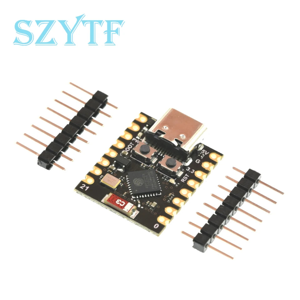 Carte de développement ESP32-C3 SuperMini WiFi compatible Bluetooth Flash 4 Mo SRAM 400 Ko pour projets Arduino IoT