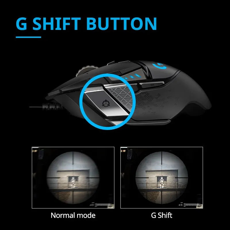 Logitech G502hero Master Wired Gaming Mouse 502 Esports Machinery Eat Chicken Macro CS Programming Peripheral - Shoppiline