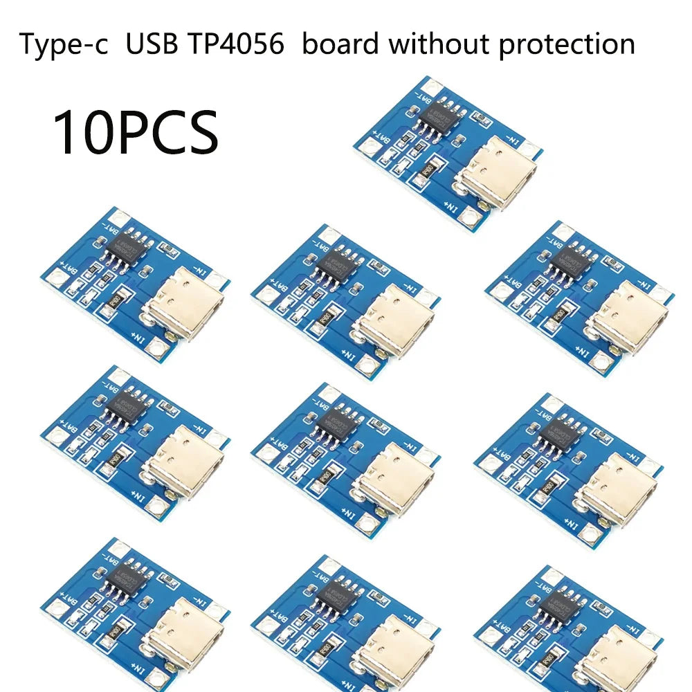 2/20pcs TP4056  4067 +Protection Dual Functions 5V 1A Type C 18650 Lithium Battery Charging Board Charger Diy Kit Electronic