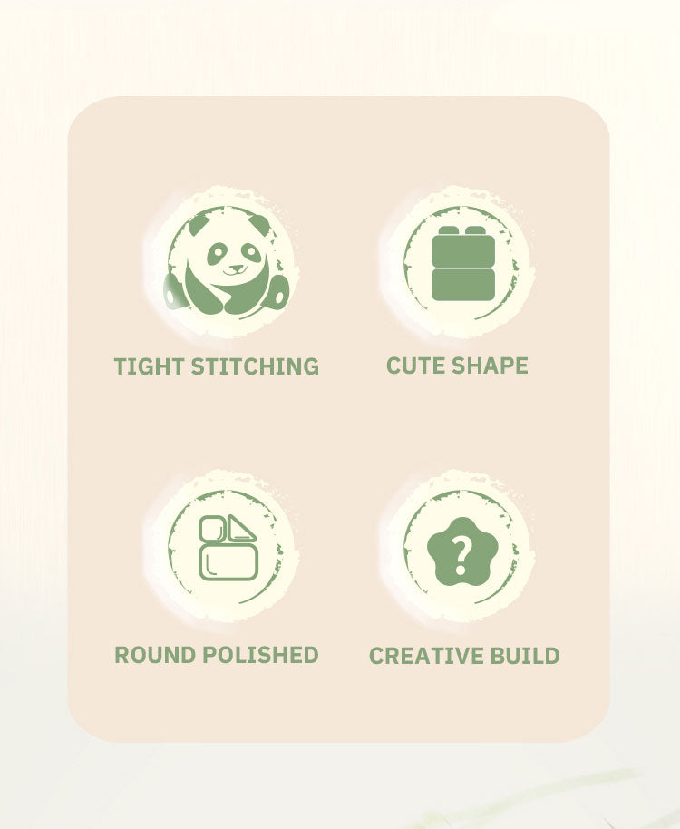 Creative DIY Assemable Animal Cute MINI Chinese Style Animal Panda Building Block Educational Boy Toys For Children Model Bricks