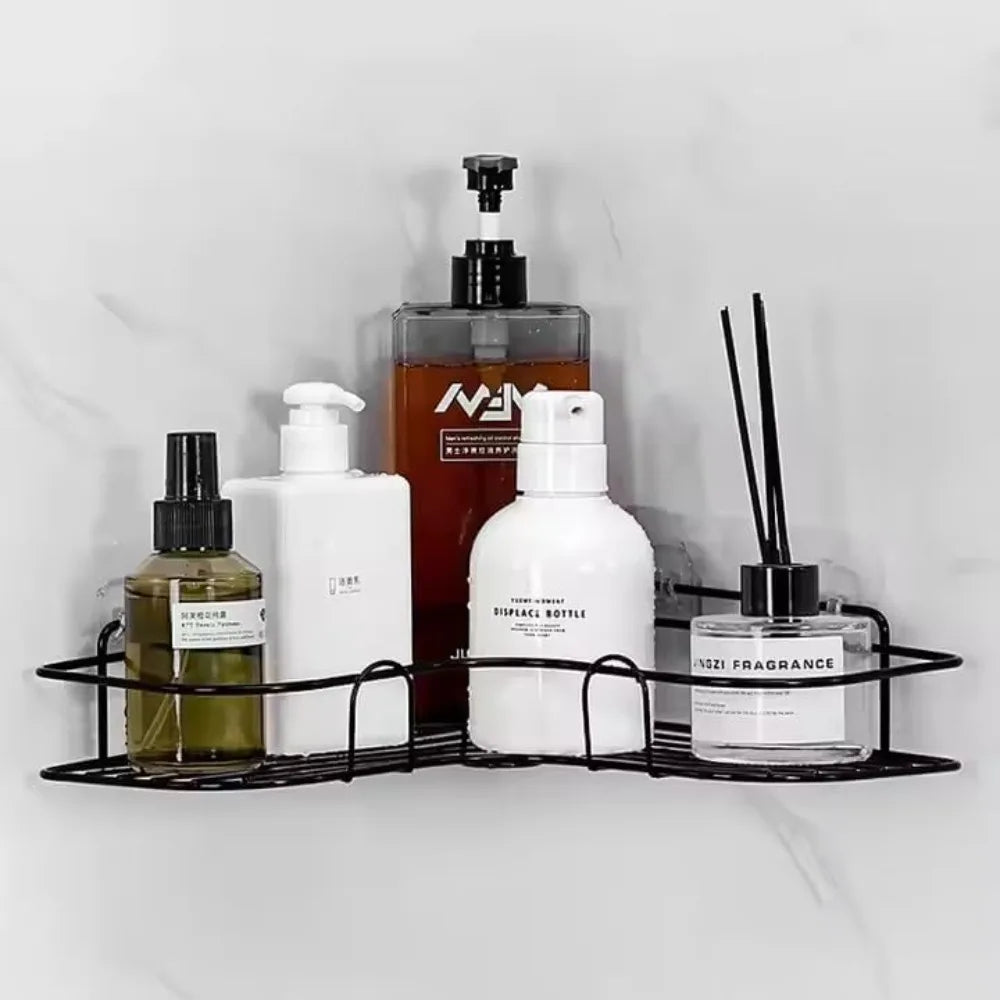 Corner Shower Caddy – Wall-Mount Bathroom Storage Shelf for Shampoo & Toiletries - Shoppiline