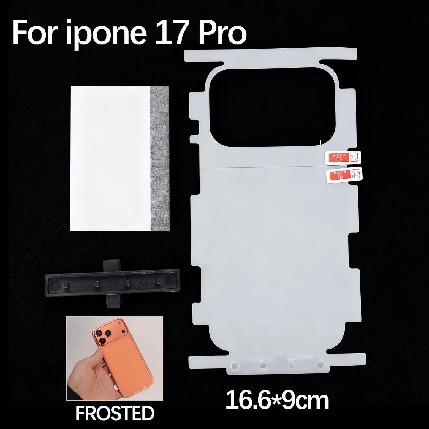 For iPhone 17 Pro Max Air 17Pro 17PM 17Air HD Side Frame Back Full Coverage Protective Film For iPhone17 Border Hydrogel Film - Shoppiline