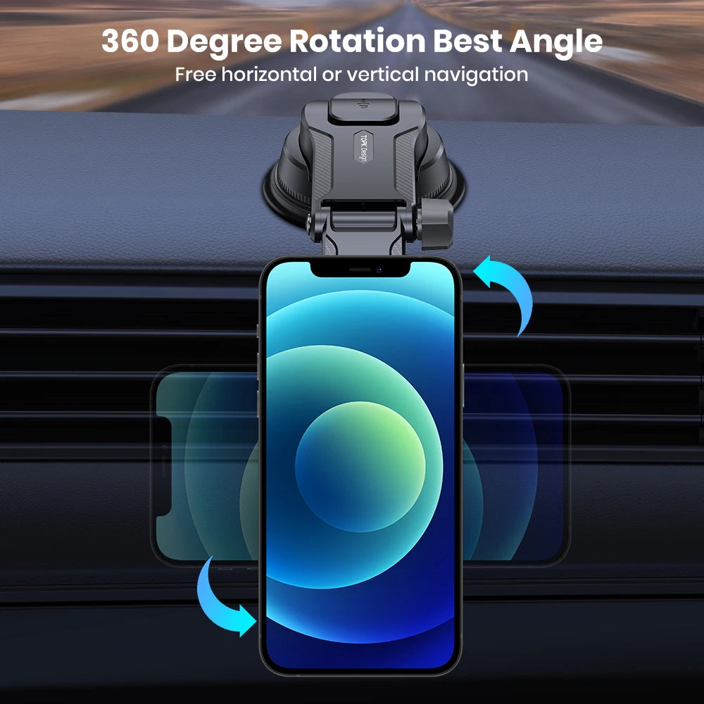 TOPK Universal Car Phone Holder Magnetic for Magsafe 360° Rotation Car Mount for Air Vent & Dashboard Windshield for All Phones - Shoppiline