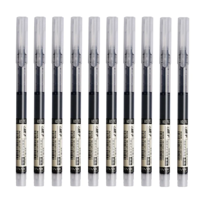 24 stylos bille à encre liquide, séchage rapide, stylo gel pour signature d'examen, pointe de 0,5 mm, encre noire et bleue, pour l'école et le bureau
