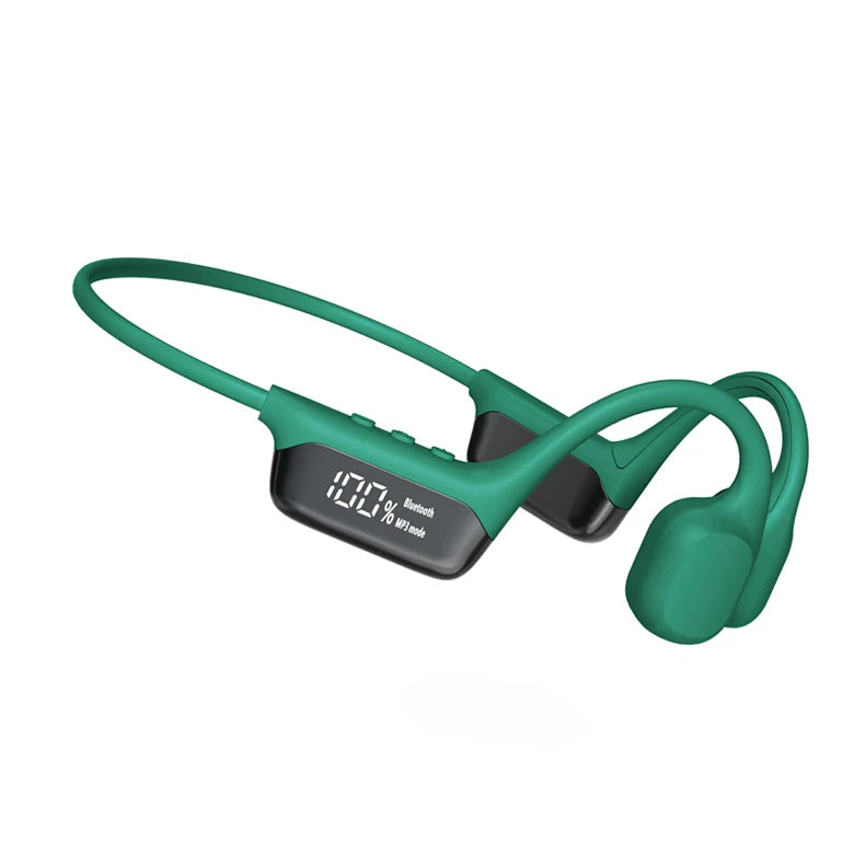#IPX8 Waterproof Bone Conduction Wireless Headphone Bluetooth 5.4+32GB RAM MP3 Player HIFI Music Sport Swimming Headset With Mic