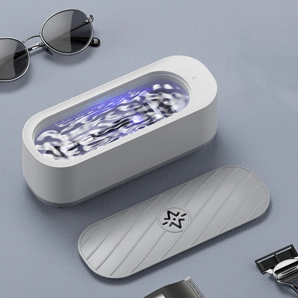 Ultrasonic Cleaning Machine USB Rechargeable Mode or Battery Mode High Frequency Vibration Wash Cleaner Jewelry Glasses  Cleaner